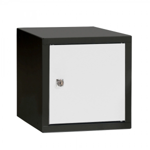 Szafka Cube, Biały, Czarny, 270x270x350 Mm