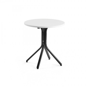 Stół Various, ø700x740 Mm, Czarny, Biały