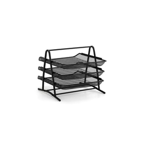 Stojak Na Dokumenty/pocztę, 3 Przegrody, Czarny