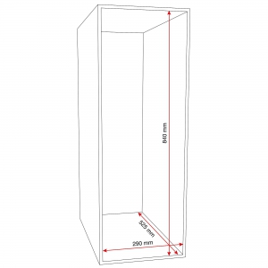 Metalowa Szafa Ubraniowa Curve, Na Cokole, 2x2 Drzwi, 1890x600x550 Mm, Czerwony