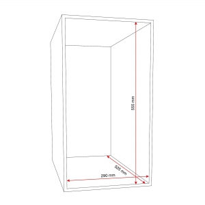 Metalowa Szafa Ubraniowa Curve, Na Nóżkach, 2x3 Drzwi, 1940x600x550 Mm, Czerwony