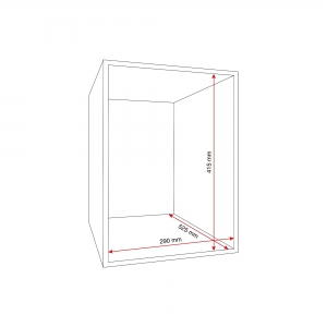 Metalowa Szafa Ubraniowa Curve, Na Nóżkach, 2x4 Drzwi, 1940x600x550 Mm, Czerwony