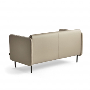 Sofa Clear Z ładowarką Usb, 2-osobowa, Skóra Ekologiczna, Taupe