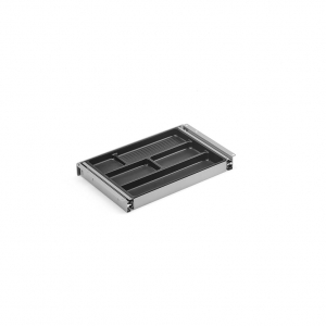 Szuflada Podblatowa, 380x245x42 Mm, Szary Aluminium