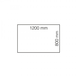 Biurko Proste Flexus, 1200x800 Mm, Laminat, Szary