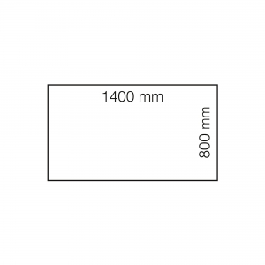 Biurko Modulus, Rama T, 1400x800 Mm, Biały, Czarny