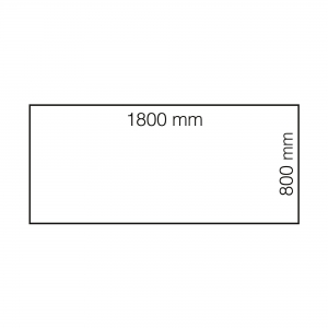 Biurko Modulus, Rama T, 1800x800 Mm, Czarny, Biały