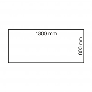 Biurko Modulus, Rama T, 1800x800 Mm, Biały, Biały
