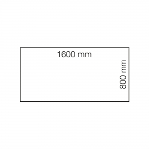 Biurko Modulus 4 Nogi, 1600x800 Mm, Biała Rama, Jasny Szary