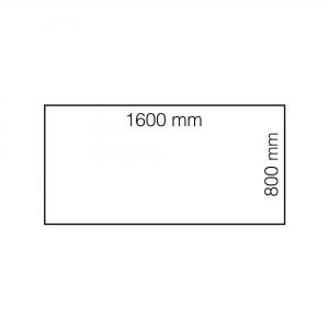 Biurko Modulus, Rama O, 1600x800 Mm, Srebrny, Brzoza