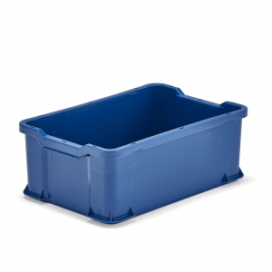 Pojemnik Plastikowy Pryce, Modułowy, 600x400x225 Mm, 40 L, Niebieski