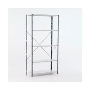 Regał Power, Moduł Podstawowy, 1970x1010x400 Mm, Szary