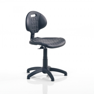 Krzesło Warsztatowe Kilda, Bez Podnóżka, 420-540 Mm, Czarny Poliuretan
