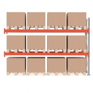Regał Paletowy Ultimate, Moduł Dodatkowy, 2500x3600x1100 Mm, 12 Palet, 500kg/paleta