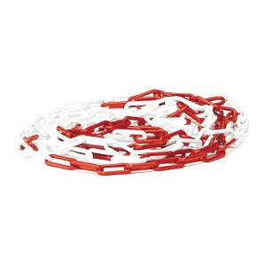 łańcuch Plastikowy, Ogniwa 8 Mm, 25 000 Mm, Biało-czerwony