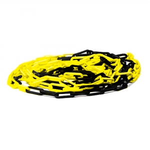 łańcuch Plastikowy, Ogniwa 8 Mm, 25 000 Mm, żółto-czarny
