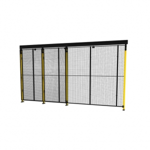 Drzwi Przesuwne X-guard Ze Słupkami I Siatką, 2300x2200 Mm