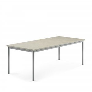 Stół Sonitus, 1800x800x600 Mm, Linoleum, Szary