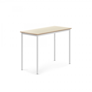 Stół Sonitus, 1200x600x900 Mm, Laminat Brzoza, Biały