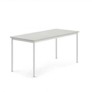 Stół Sonitus, 1600x700x720 Mm, Blat Dźwiękochłonny Hpl, Szary, Biały