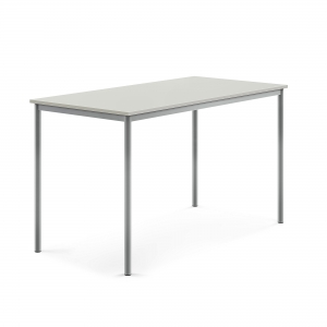 Stół Sonitus, 1600x800x900 Mm, Laminat Szary, Szary Aluminium