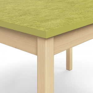 Stół Decibel, 1800x700x720 Mm, Linoleum Zielony, Brzoza