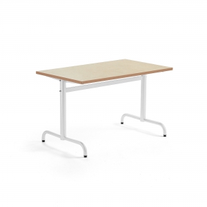 Stół Plural 1200x700x720 Mm, Linoleum, Beżowy, Biały