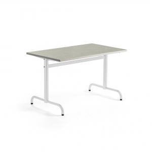 Stół Plural 1200x700x720 Mm, Linoleum, Szary, Biały