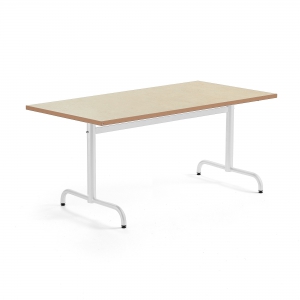Stół Plural 1400x800x720 Mm, Linoleum, Beżowy, Biały