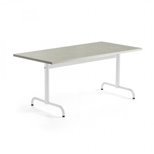Stół Plural 1400x800x720 Mm, Linoleum, Szary, Biały