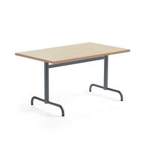 Stół Plural 1200x800x720 Mm, Linoleum, Beżowy, Antracyt