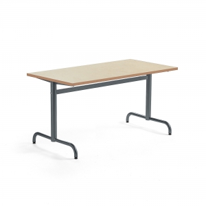 Stół Plural 1400x700x720 Mm, Linoleum, Beżowy, Antracyt