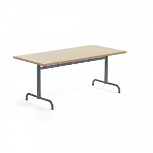 Stół Plural 1600x800x720 Mm, Linoleum, Beżowy, Antracyt