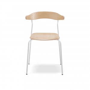 Krzesło Viggo Biały, Brzoza