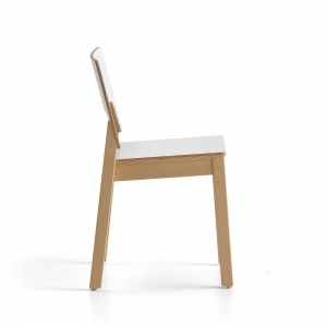 Krzesło Love 450 Mm, Laminat, Biały