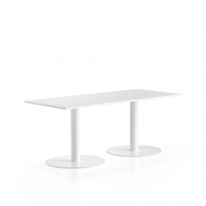 Stół Alva 1800x800x720 Mm, Biały, Biały