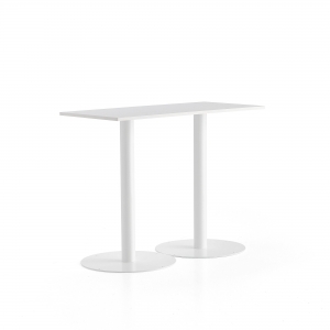 Stół Barowy Alva 1400x700x1100 Mm, Biały, Biały