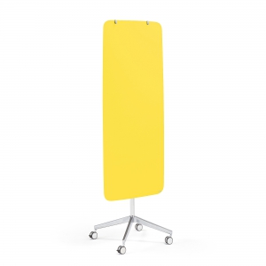Mobilna Tablica Szklana Stella Z Zaokrąglonymi Narożnikami, żółty