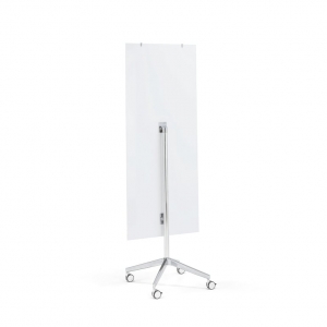Szklana Tablica Suchościeralna Stella, Na Kółkach, 650x1575 Mm, Biały