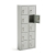 Szafka Na Rzeczy Osobiste Multicube, 10 Skrytek, 1008x412x150 Mm, Jasnoszara