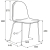 Krzesło Gander, 4 Nogi, Siedzisko 450 Mm, Lakierowany, Zielonoszary