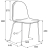 Krzesło Gander, 4 Nogi, Siedzisko 450 Mm, Tkanina, Szary