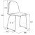 Krzesło Gander, Płozy, Siedzisko 450 Mm, Lakierowany, Biały