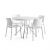 Zestaw Mebli Various + Rio stół + 4 Krzesła Biały