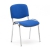 Krzesło Konferencyjne Nelson, 4 Szt., Tkanina, Niebieski, Chrom