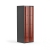 Metalowa Szafa Ubraniowa Curve, 2x4 Drzwi, 1740x600x550 Mm, Czerwony