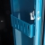 Metalowa Szafa Ubraniowa Curve, Z ławeczką, 3x1 Drzwi, 2120x900x550 Mm, Niebieski
