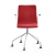 Krzesło Konferencyjne Ottawa, Nogi Pająka, Podłokietniki, Czerwona Tkanina, Biały