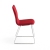 Krzesło Konferencyjne Ottawa, Czerwony, Chrom