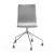 Krzesło Konferencyjne Ottawa nogi Pająka, Tkanina, Srebrnoszary, Chrom